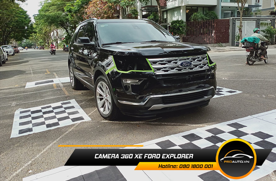 Lắp camera 360 độ xe Ford Explorer hỗ trợ quan sát khi lái xe