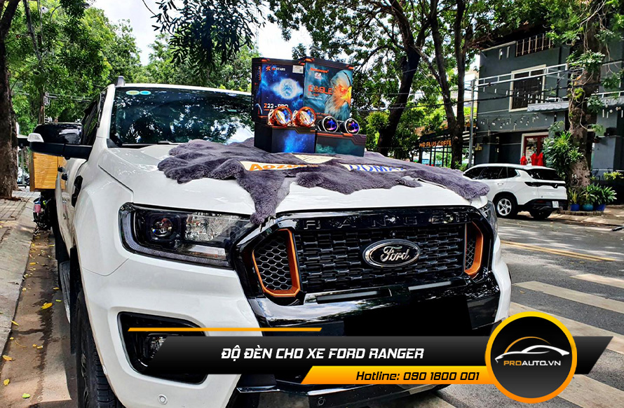Độ đèn xe Ranger 