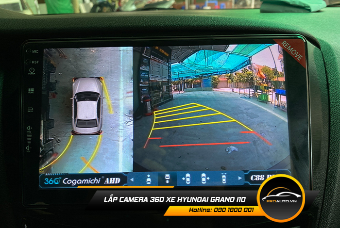 Lắp Camera 360 Độ Xe Hyundai Grand i10 - Ảnh 2