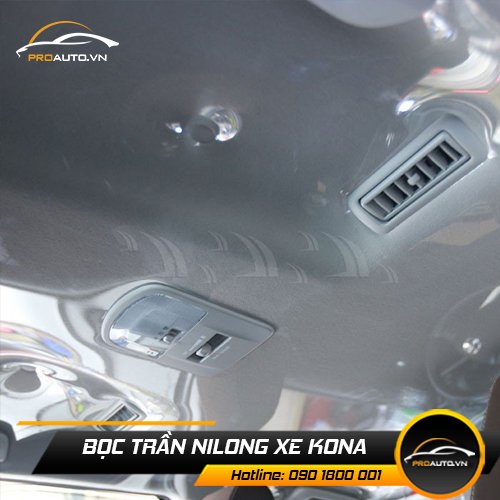 Bọc trần nilong xe Kona