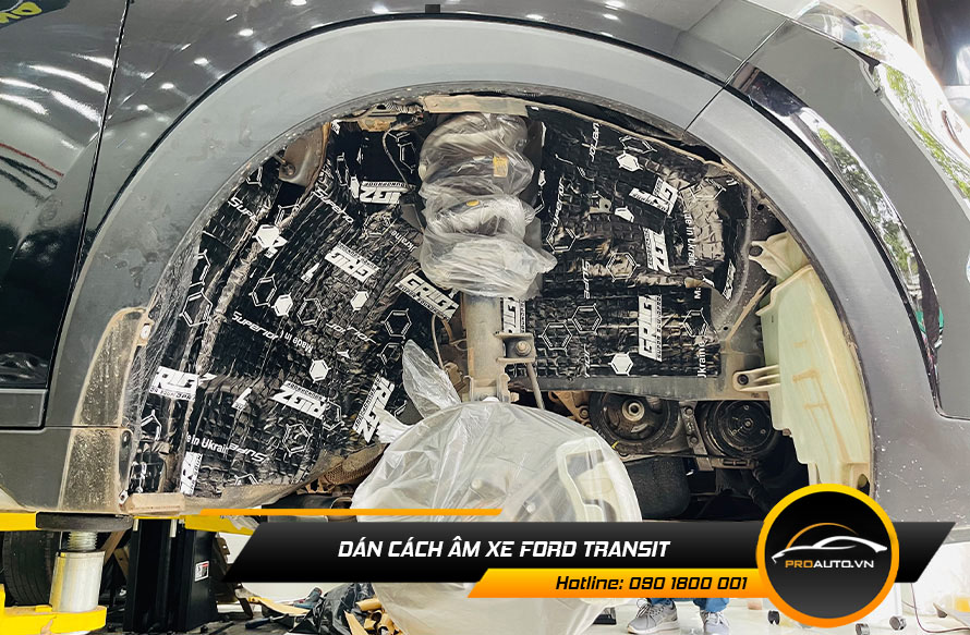 Cách âm xe Ford Transit - Ảnh 3