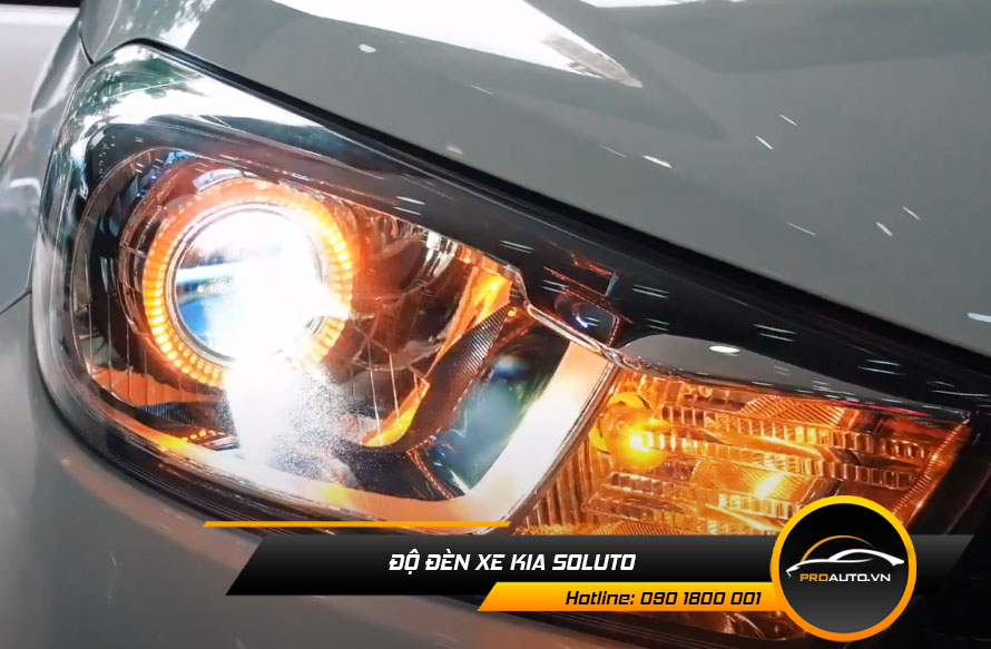 Độ Đèn Xe Kia Soluto - Ảnh 3