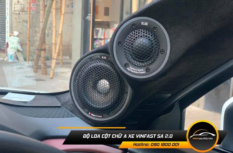Độ loa cột chữ A xe Vinfast Lux SA2.0