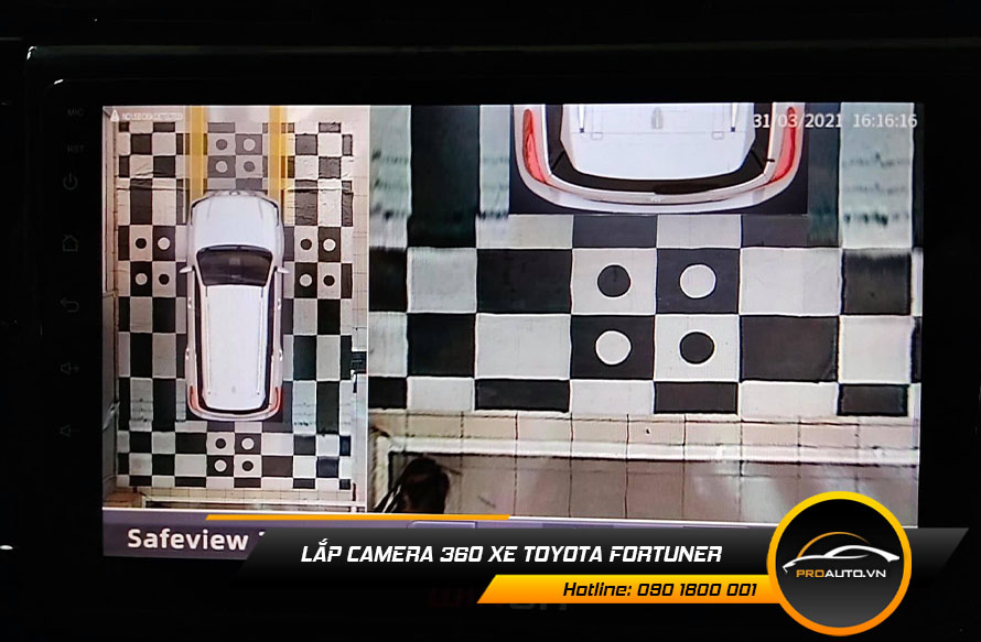 Lắp Camera 360 Độ Xe Toyota Fortuner - Ảnh 4