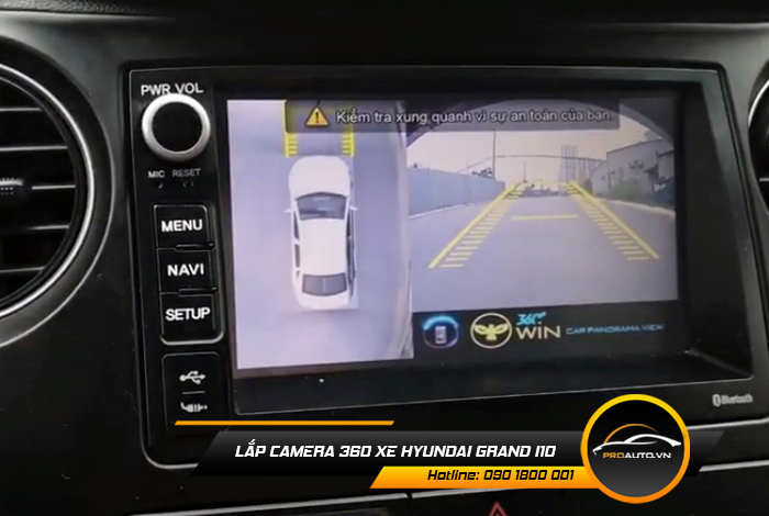 Lắp Camera 360 Độ Xe Hyundai Grand i10 - Ảnh 4