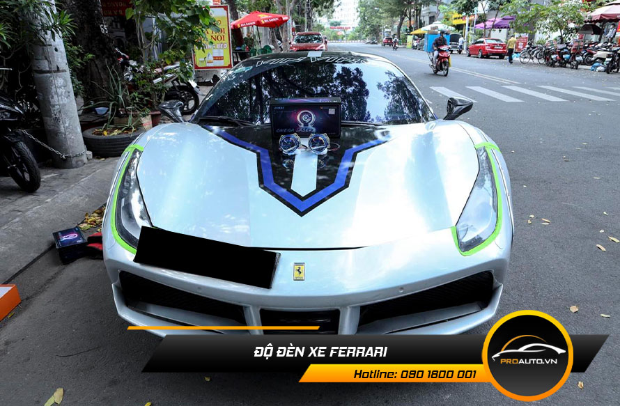 Độ đèn xe Ferrari - Tăng tính thẩm mỹ cho xe