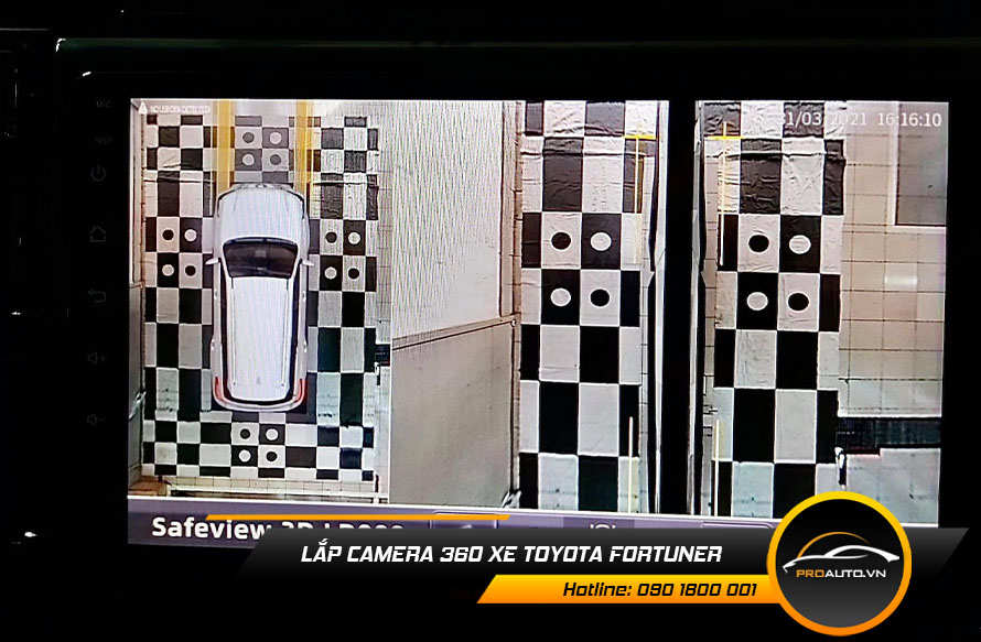 Lắp Camera 360 Độ Xe Toyota Fortuner - Ảnh 2