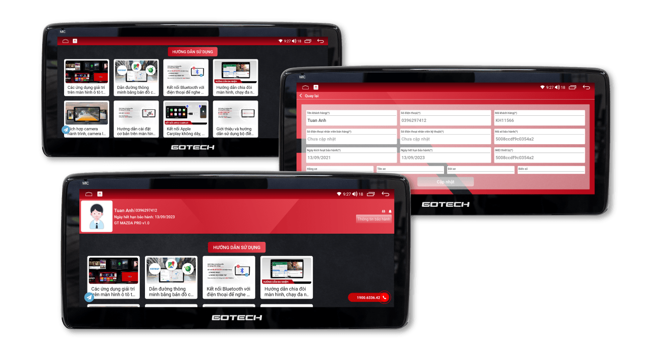 Bao hanh dien tu thuan tien thong qua ung dung GOTECH Service