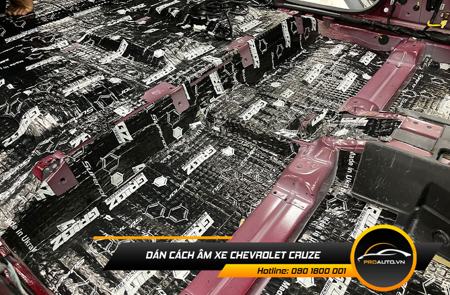 Cách âm xe Chevrolet Cruze là giải pháp nâng cáo hiệu quả chống ồn tốt nhất cho xe
