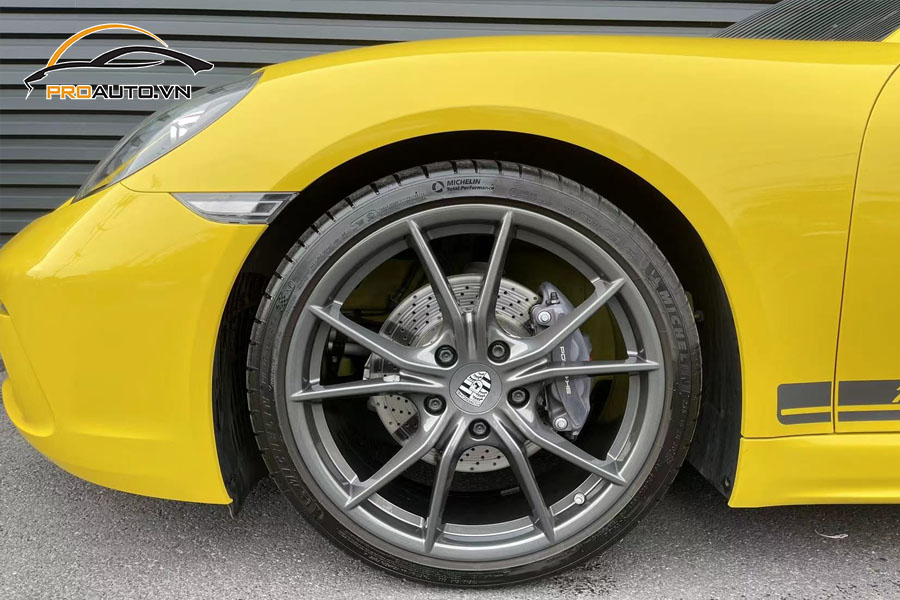 Các kiểu độ mâm xe Porsche 718 Cayman