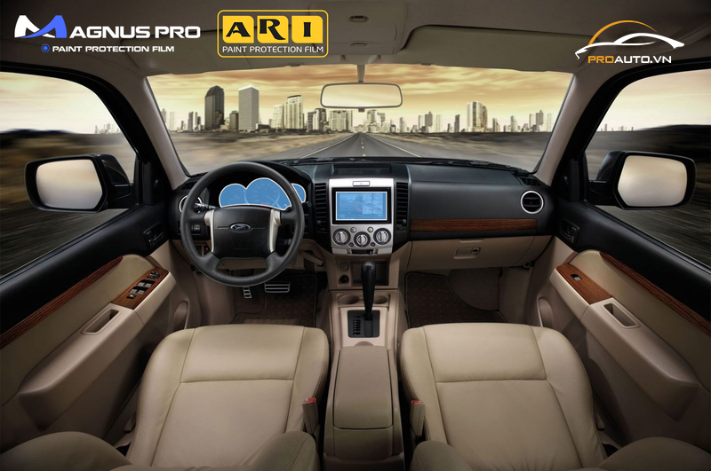 Các vị trí cần dán PPF nội thất của xe Ford Everest 2023