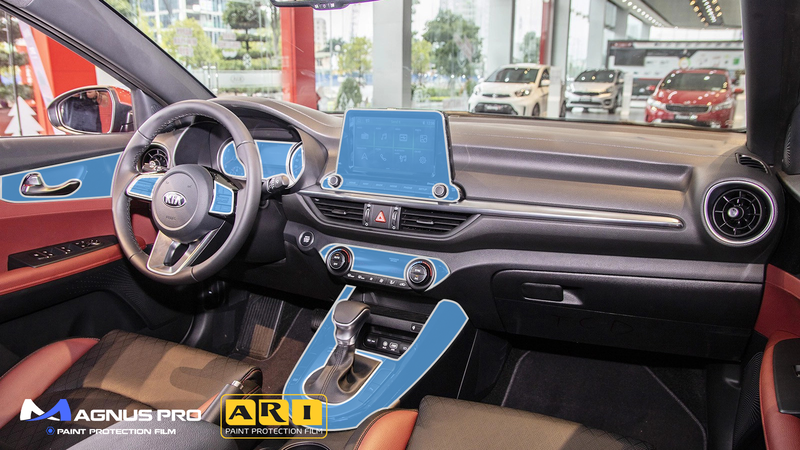 Các vị trí cần dán PPF nội thất của xe Kia K3