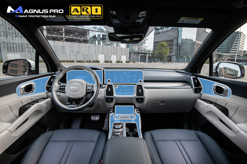 Các vị trí cần dán PPF nội thất của xe Kia Sorento