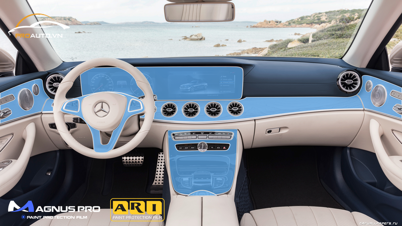 Các vị trí cần dán PPF nội thất của xe Mercedes E200