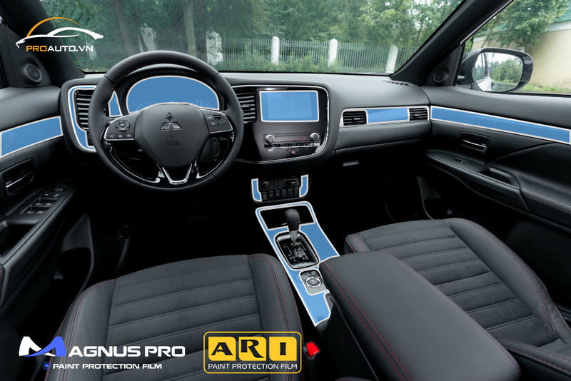 Các vị trí cần dán PPF nội thất của xe Mitsubishi Outlander