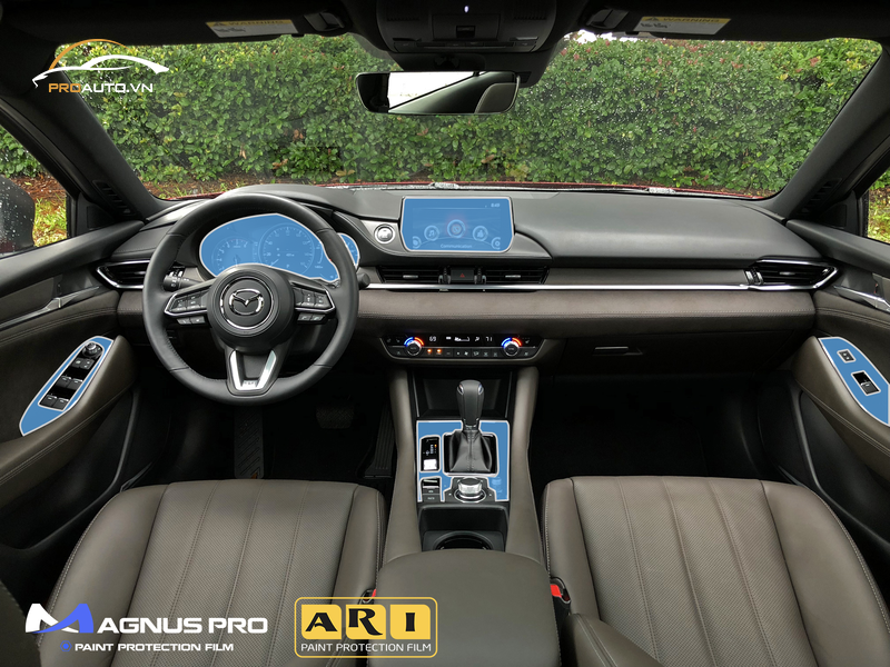 Các vị trí cần dán PPF nội thất của xe MAZDA 6