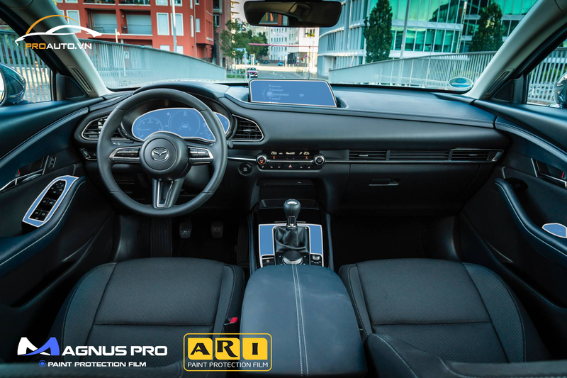 Các vị trí cần dán PPF nội thất của xe Mazda CX30