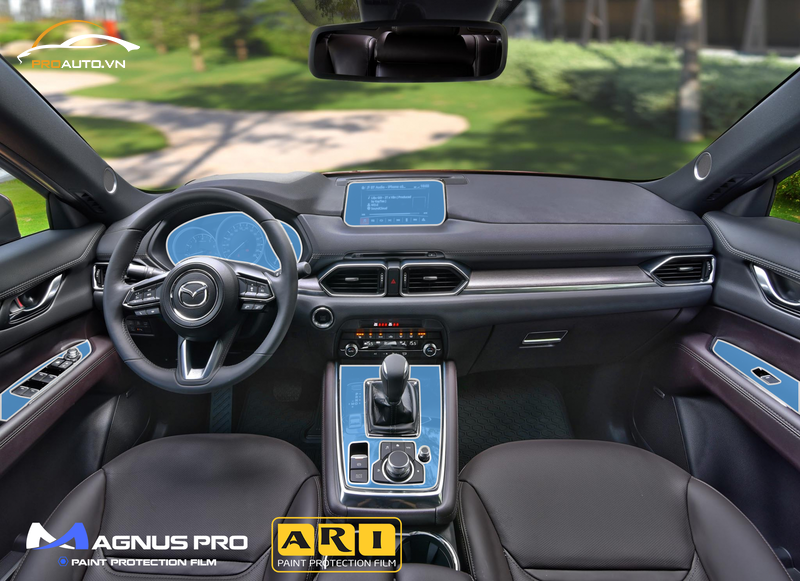 Các vị trí cần dán PPF nội thất của xe Mazda CX8