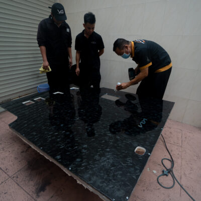 Thi công độ sàn cacbon ô tô