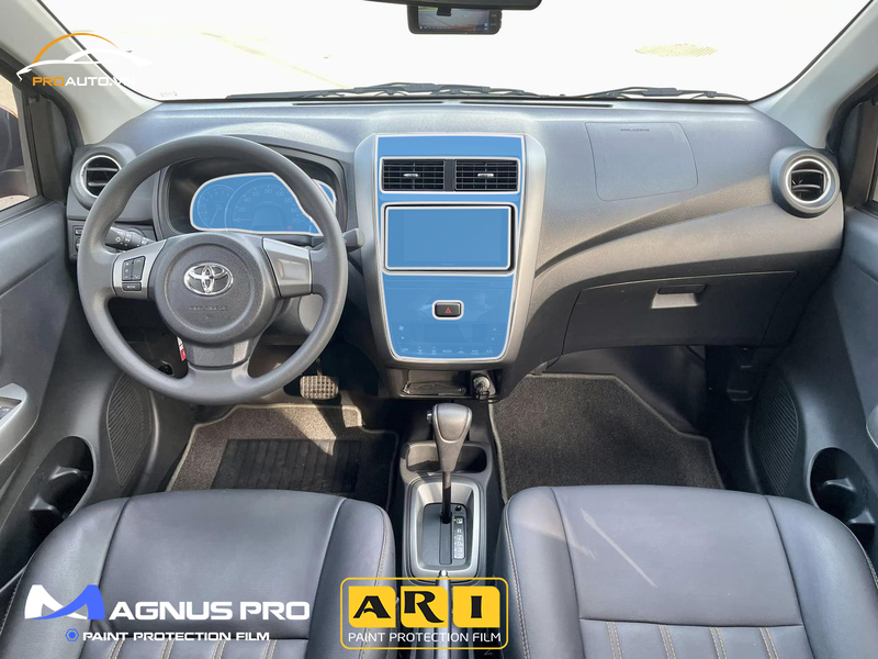 Các vị trí cần dán PPF nội thất của xe Toyota Wigo