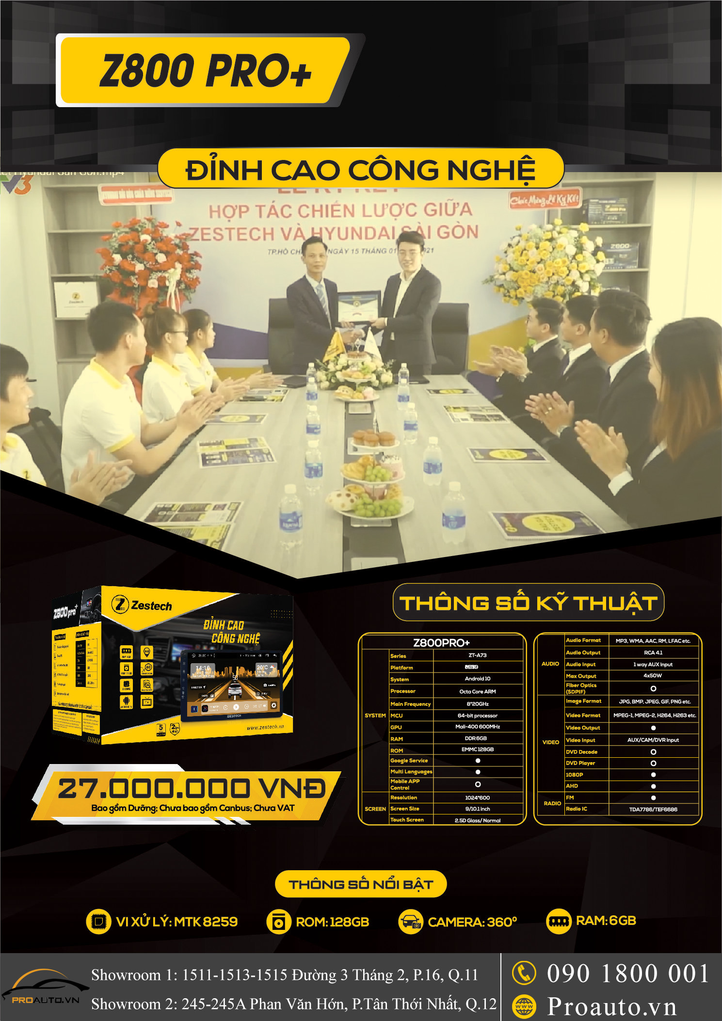 Bảng giá màn hình Zestech Z800 Pro+