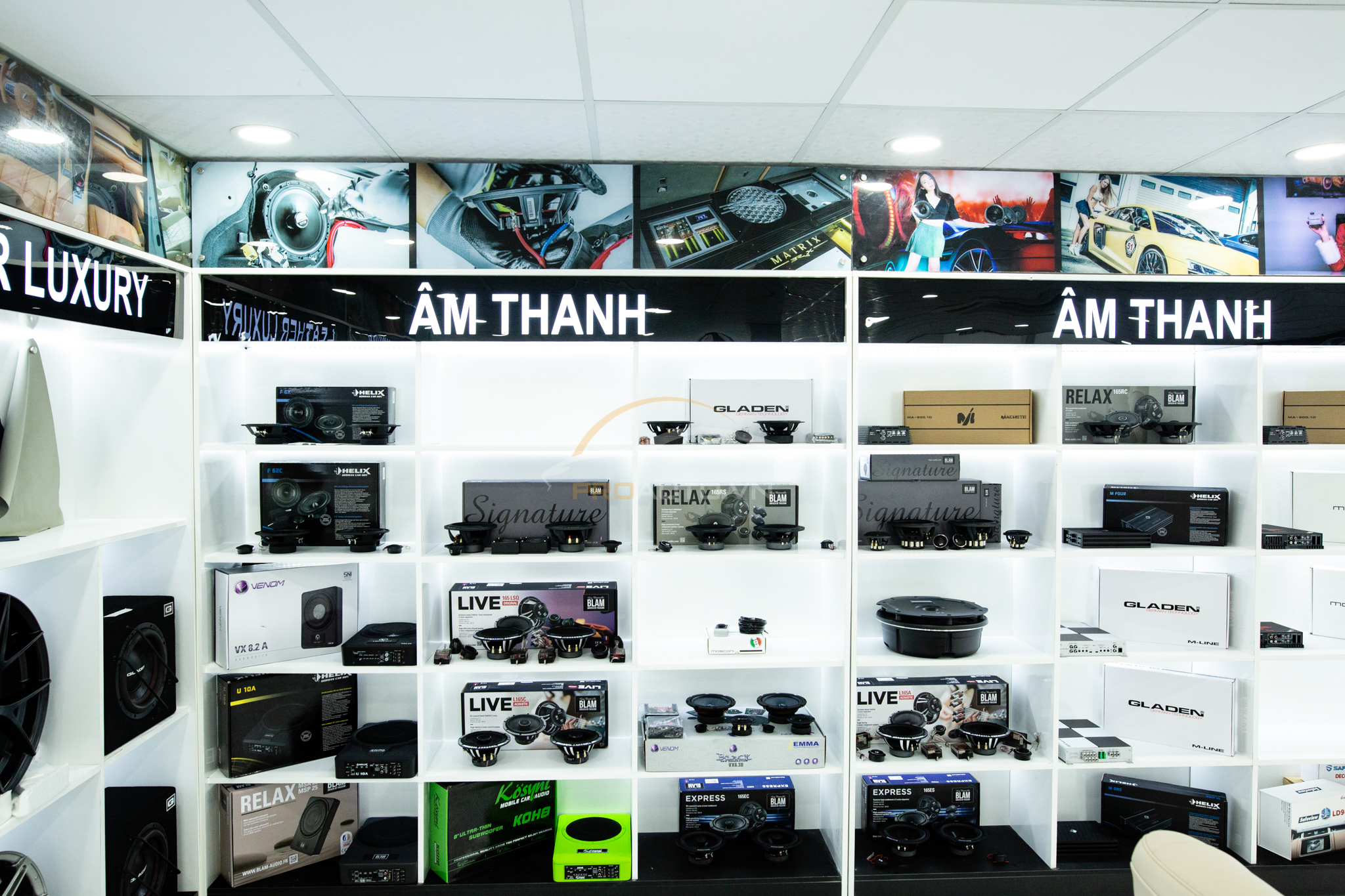 Phòng Demo âm thanh hiện đại tại Proauto.vn