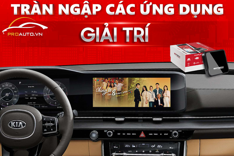 Android Box Gotech GB7 với kho ứng dụng giải trí đa phương tiện