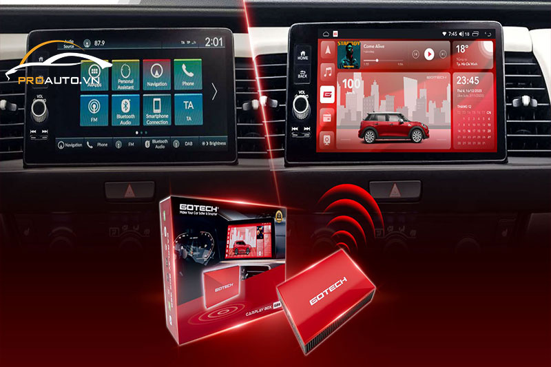 Android Box lắp đặt dễ dàng, không ảnh hưởng đến xe