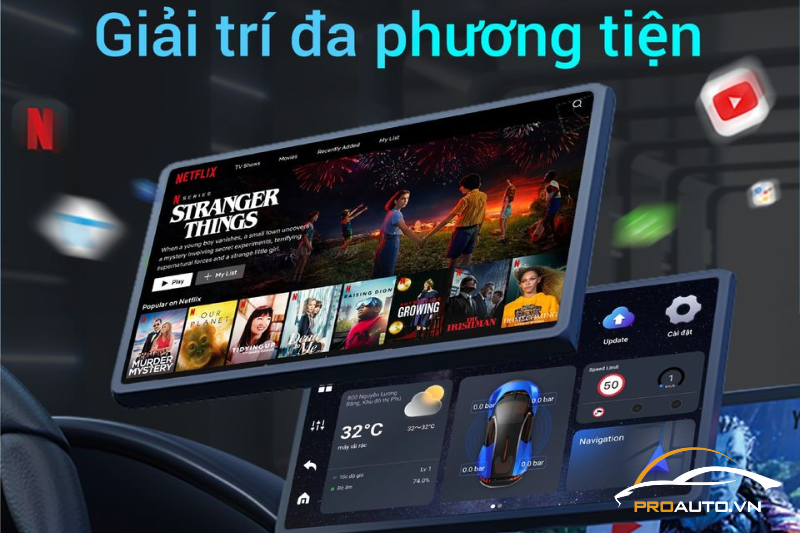 Android Box OTTO AI BOX P3 đầy đủ các ứng dụng phổ biến