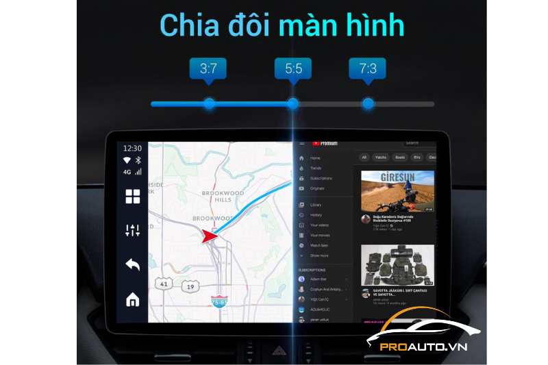 Android Box OTTO AI BOX P3 - Tính năng chia đôi màn hình đa nhiệm
