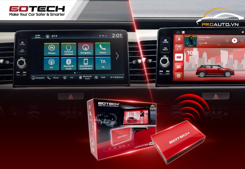 Android Box xe Volkswagen Viloran có khả năng chạy nhiều ứng dụng cùng lúc