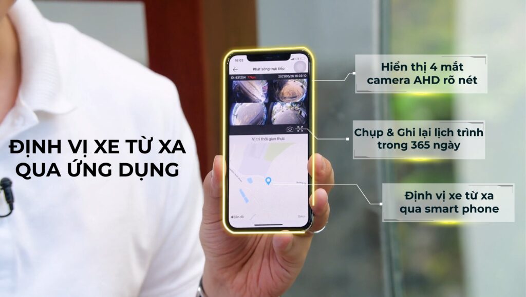 Định vị xe từ xa thông qua ứng dụng