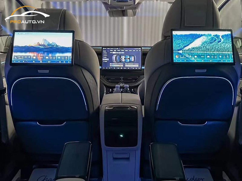 Bàn làm việc chỉnh cơ Kia Carnival Rear Table gấp gọn