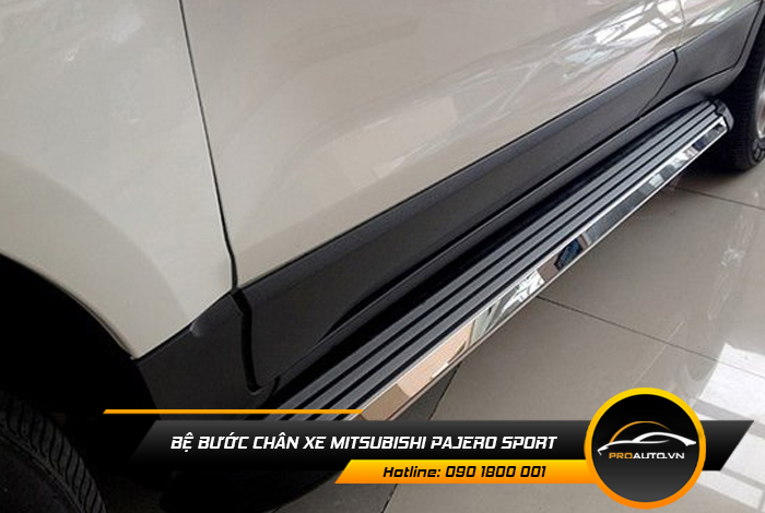 be buoc chan xe mitsubishi pajero sport