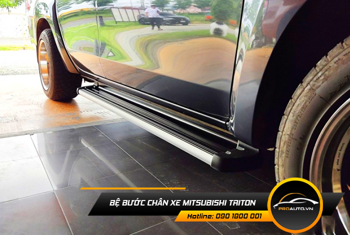 be buoc chan xe mitsubishi triton