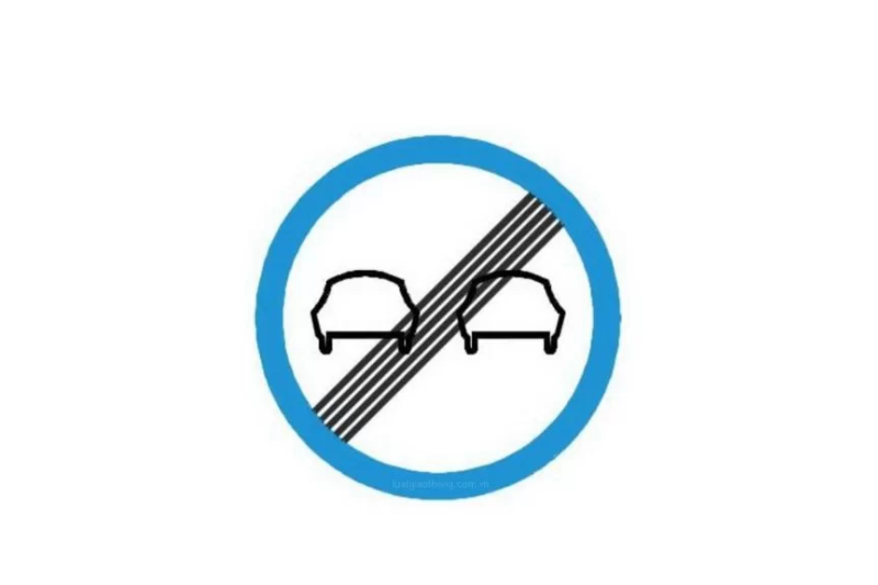 Biển báo DP.133 “Hết cấm vượt”