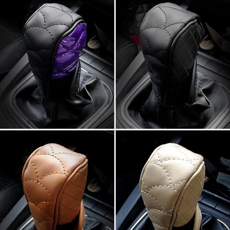 Bọc cần số ô tô da PU