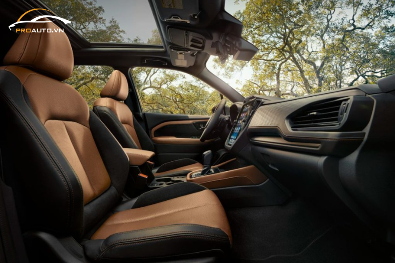 Bọc da đổi màu nội thất xe Subaru Forester