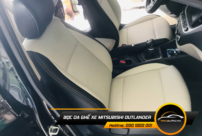 Các loại da bọc ghế xe Mitsubishi Outlander
