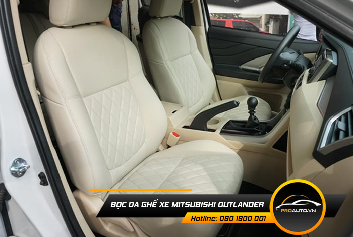 Cách bọc ghế da  Mitsubishi Outlander