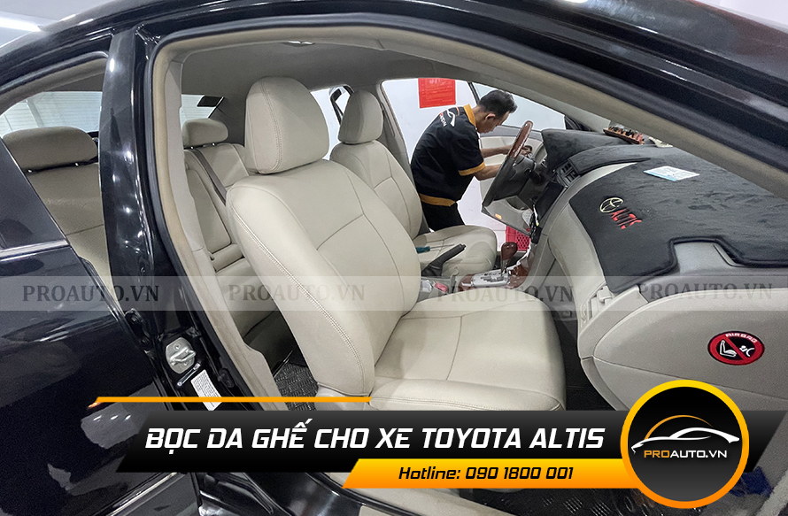 Cách bọc ghế da xe ô tô Altis