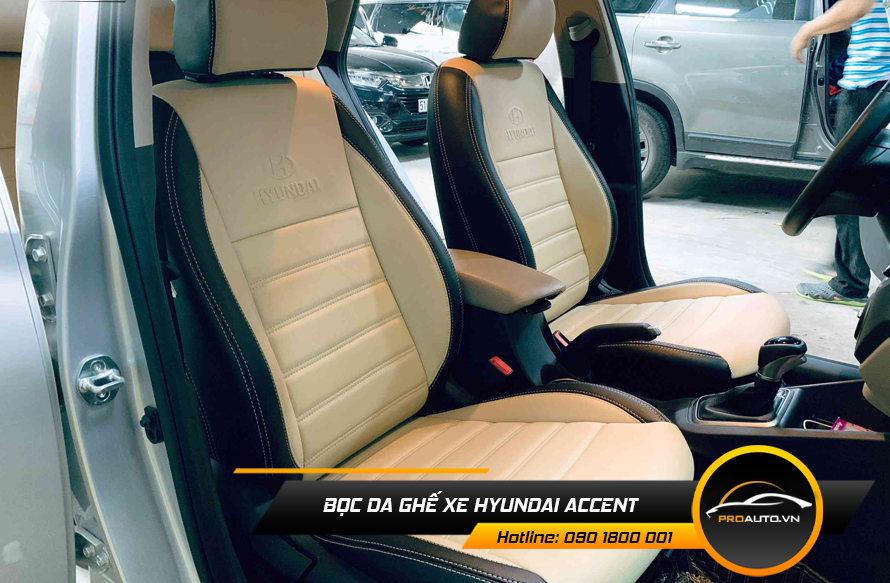 Bọc ghế da xe Hyundai Accent