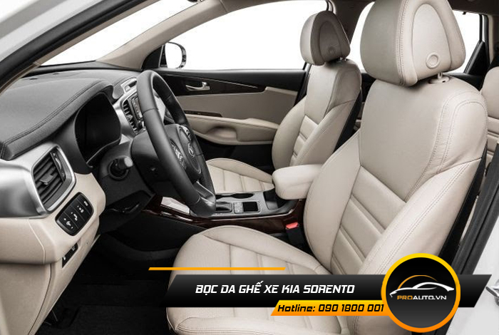Chọn màu sắc bọc ghế da  Kia Sorento