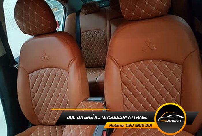 Chọn màu sắc bọc ghế da  Mitsubishi Attrage
