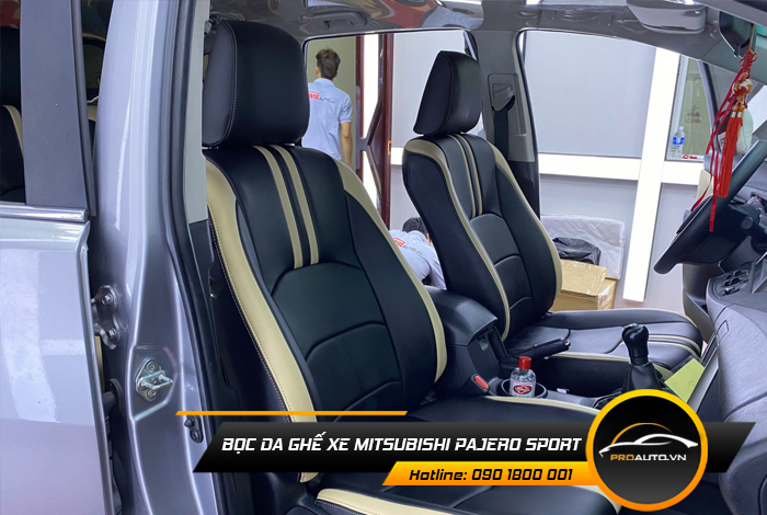 Các loại da bọc ghế xe Mitsubishi Pajero Sport