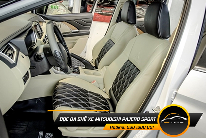 Kinh nghiệm bọc ghế da ô tô Mitsubishi Pajero Sport