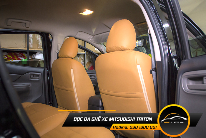 Chọn màu sắc bọc ghế da  Mitsubishi Triton 