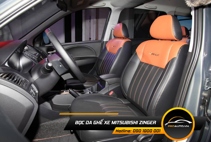 Các loại da bọc ghế xe Mitsubishi Zinger 