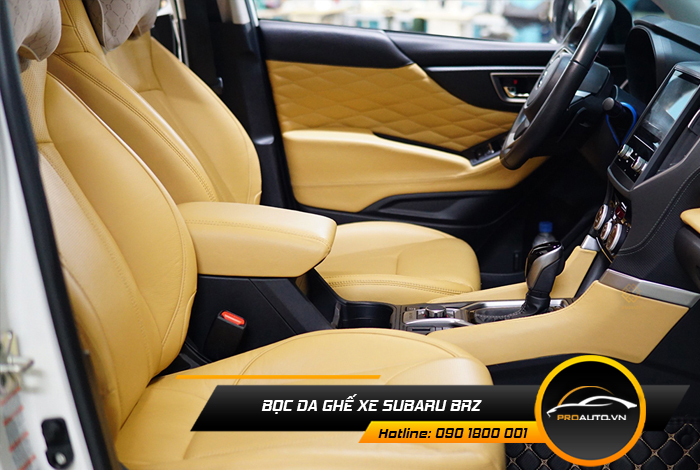 Chọn màu sắc bọc ghế da  Subaru BRZ
