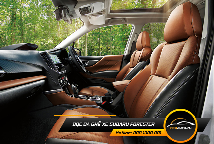 Chọn màu sắc bọc ghế da Subaru Forester